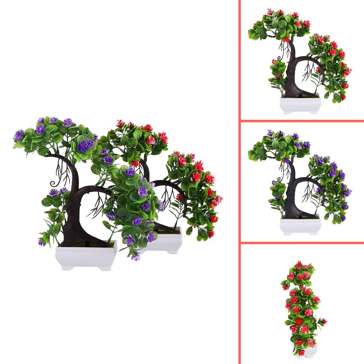 2Pcs Creative Plastic Bonsais  - огляд і ціна Bonsai Garden Restaurant