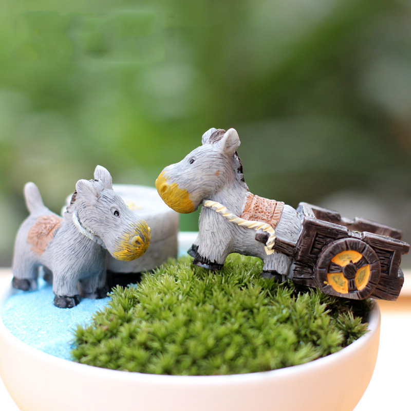 Animal Figurines Mini Donkey P - огляд і ціна Bonsai Garden Japan