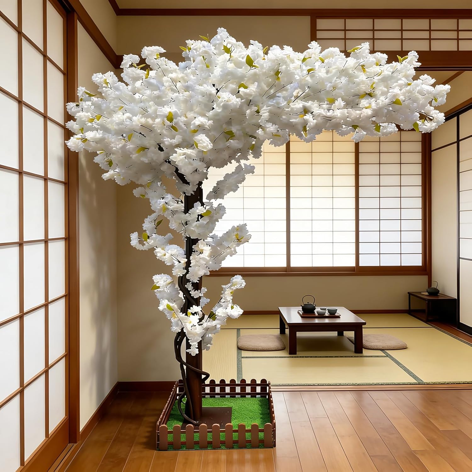 Large Artificial White Cherry  - огляд і ціна Bonsai Garden Restaurant