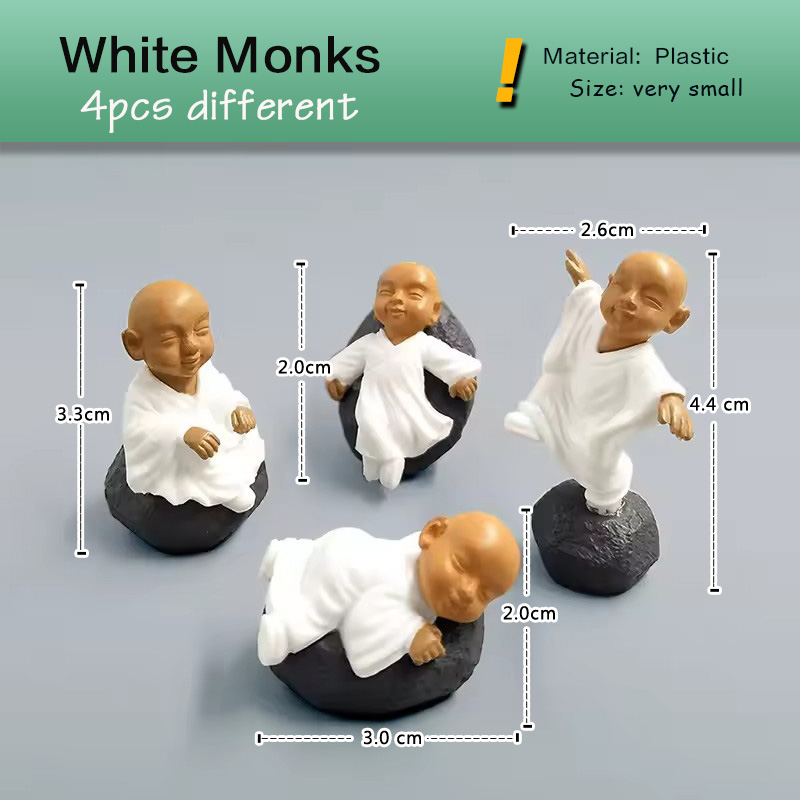 4pcs Chinese Kongfu Monk Minia - огляд і ціна Bonsai Garden Japan