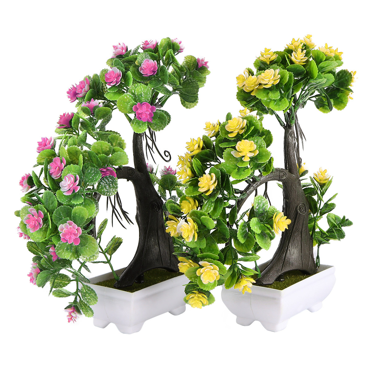 2Pcs Lifelike Simulation Bonsa - огляд і ціна Bonsai Garden Restaurant