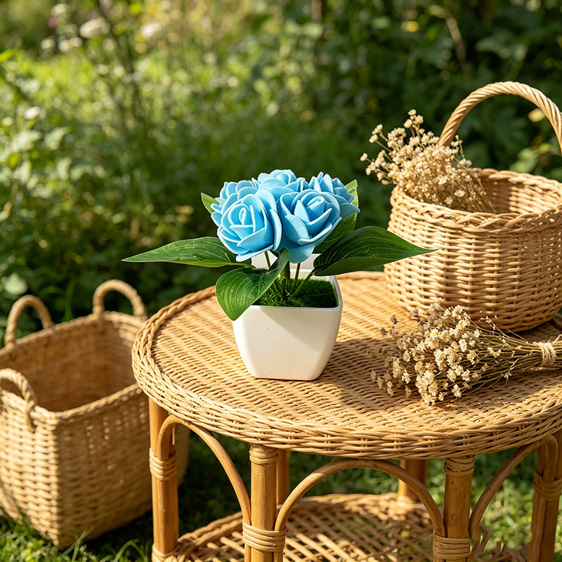 4pcs artificial 6 roses simula - огляд і ціна Bonsai Garden Restaurant