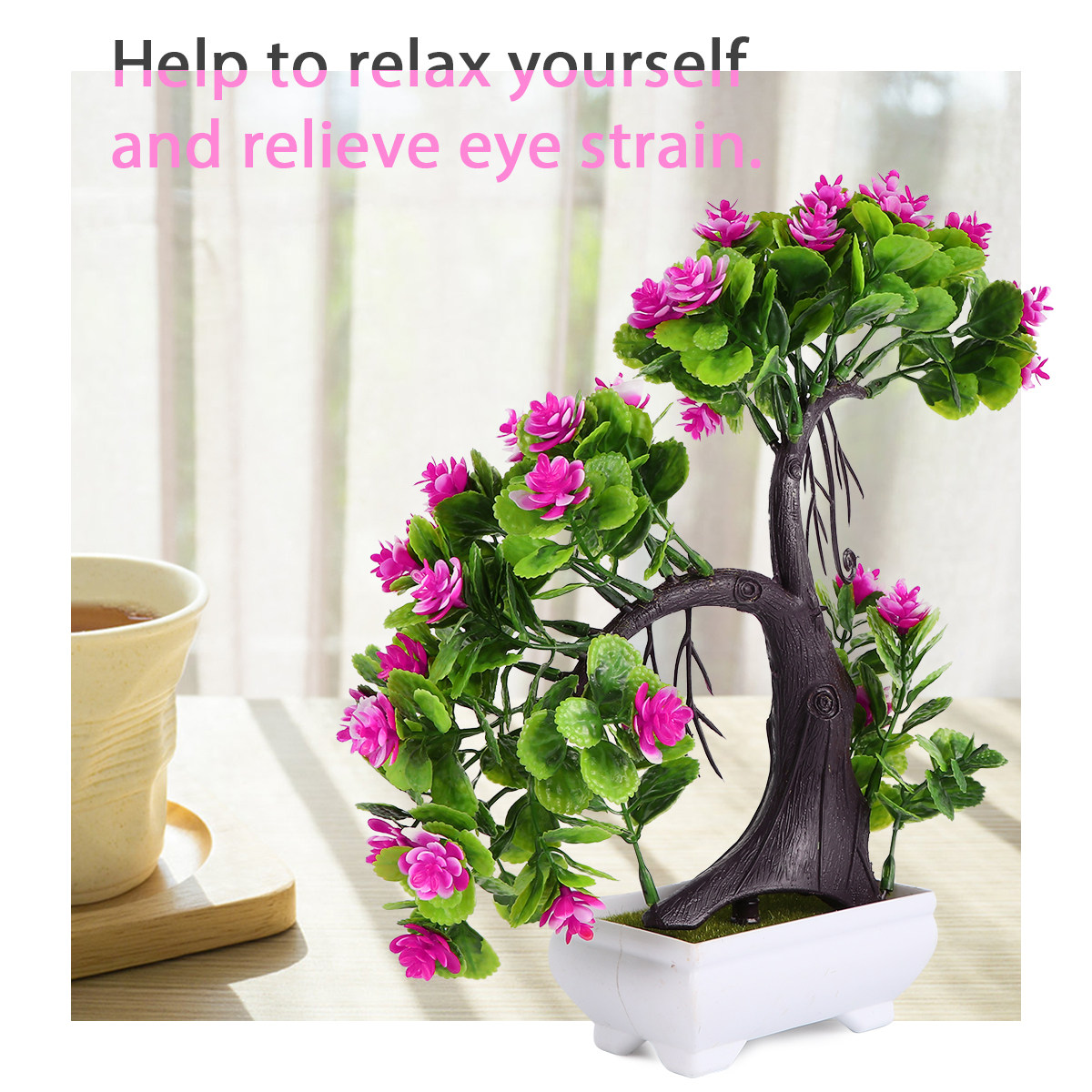 2Pcs Lifelike Simulation Bonsa - огляд і ціна Bonsai Garden Restaurant