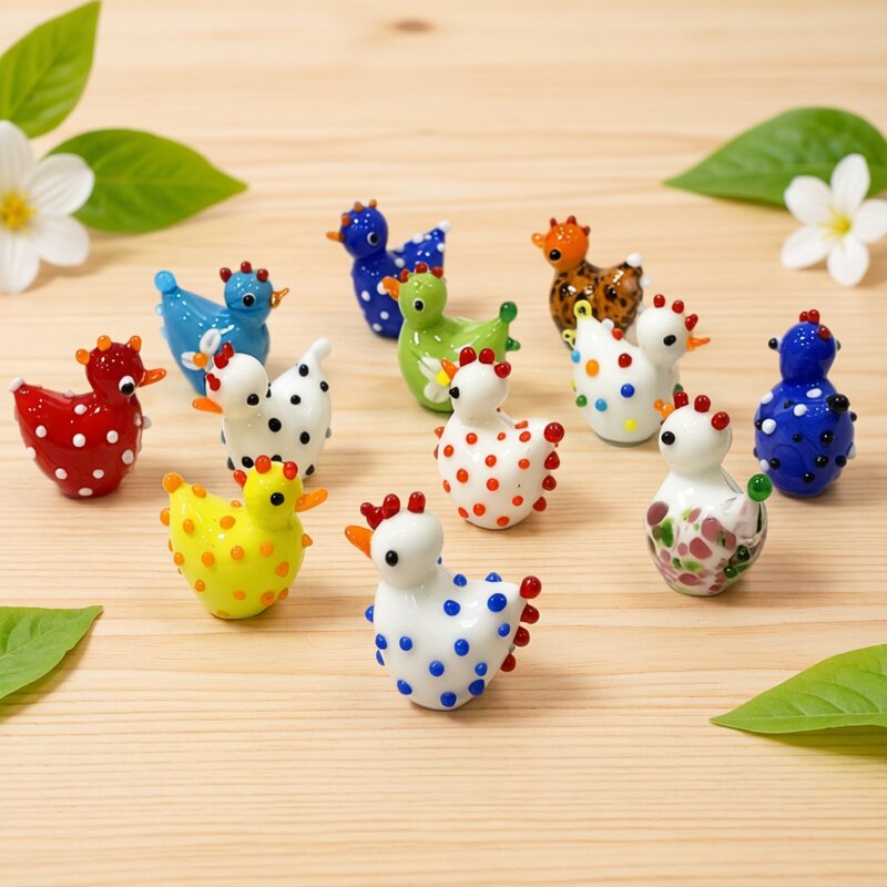 2PCS Handmade Cute Glass Chick - огляд і ціна Bonsai Garden Japan