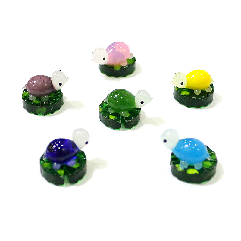 2pcs Colorful Mini Turtle Stat - огляд і ціна Bonsai Garden Japan