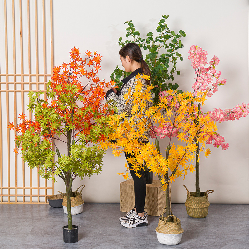 Artificial Red Maple Tree Pott - огляд і ціна Bonsai Garden Restaurant