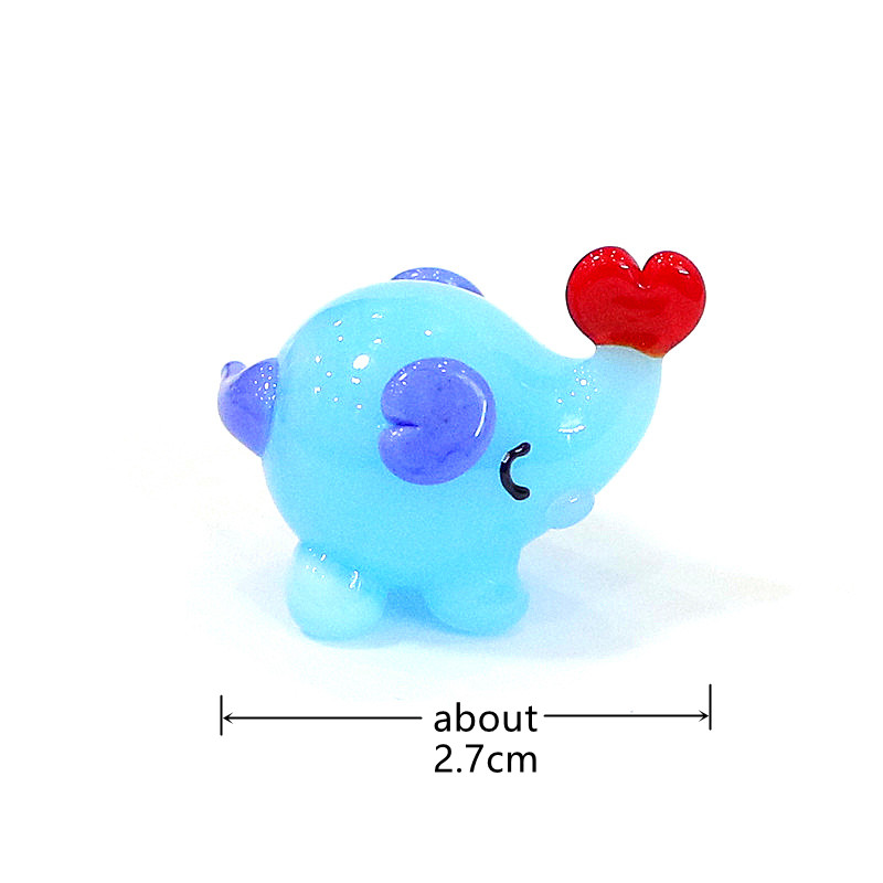 Cute Mini Glass Elephant Figur - огляд і ціна Bonsai Garden Japan