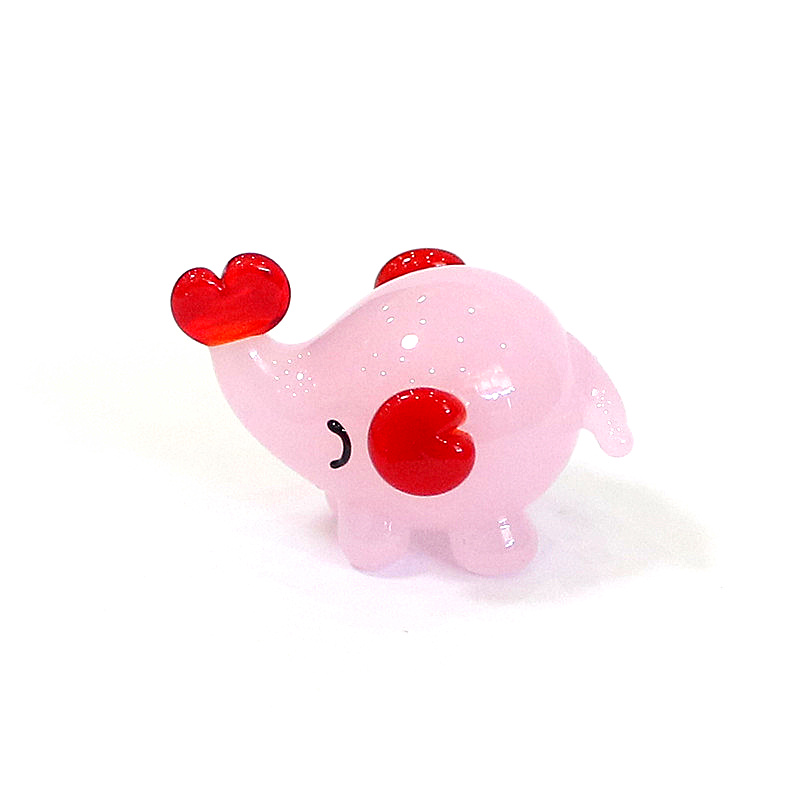 Cute Mini Glass Elephant Figur - огляд і ціна Bonsai Garden Japan