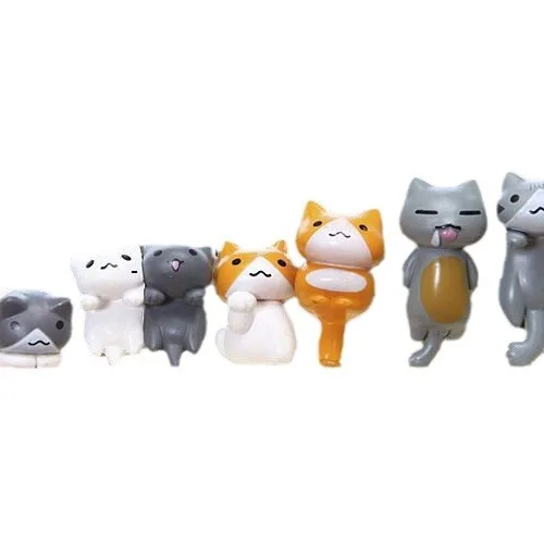 6Pcs/Set Cartoon Lucky pvc Cat - огляд і ціна Bonsai Garden Japan
